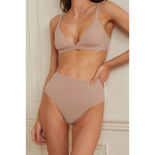 스킴스 핏 에브리바디 하이 웨이스트 텅 팬티 마이카 베이지 36594538430116449