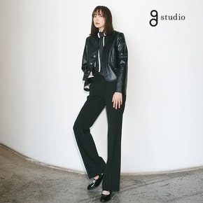 트리아세테이트 팬츠 블랙