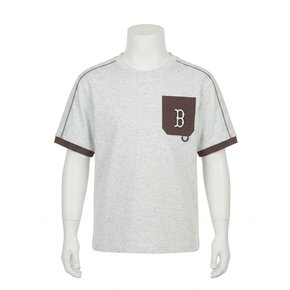 MLB 키즈 아웃도어 베이직 포켓 레이어드 티셔츠세트 보스턴 레드삭스 BROWN 7AS1B0863 43BRS