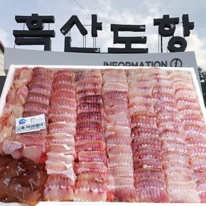[흑산도직송] 흑산도홍어 수치 4kg 한마리 손질 홍어회 홍어애 생산자 흑산도수협중매인