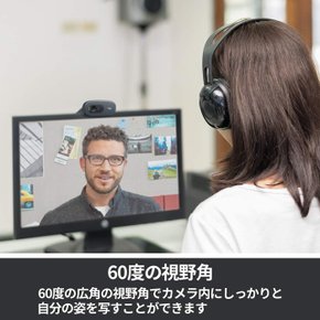 로지쿨 웹캠 C505 HD 720P 블랙