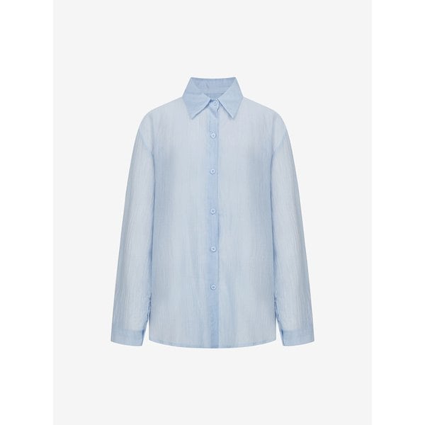 뒷 트임 시스루 셔츠 (VMBAD2441)