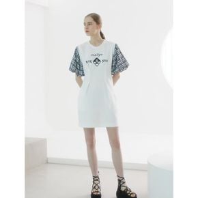 볼륨소매 허리 다트 미디 원피스 EN2OOP11_P385166029