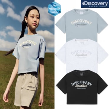 디스커버리키즈 25SS 여아 프레시벤트 타이포그래픽 반팔티셔츠 DKRS53053