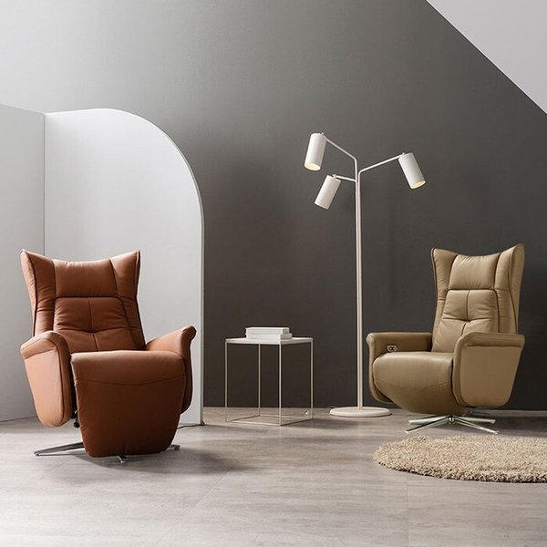 VIP클래스 전동1인 2모터 천연소가죽 경추 리클라이너 소파 KC4116 (수도권무배)