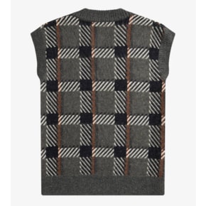 [파주점] AFPM2336530 638 글리치 타탄 니트 베스트