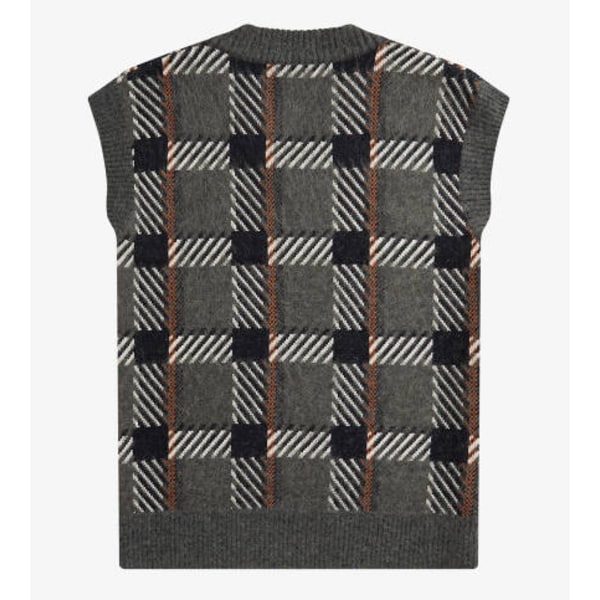 [파주점] AFPM2336530 638 글리치 타탄 니트 베스트