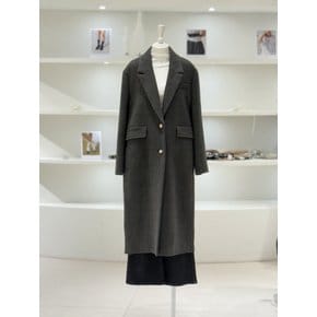[여주점] 여성 헤링본 알파카 롱 코트 (L254MSH038)