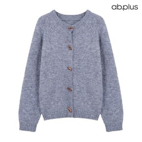 [ab.plus/신상] 보카시 우드 버튼 라운드 가디건 (LSA1MY39A)