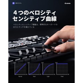 Donner USB MIDI OLED DMK-25 PRO 키보드 컨트롤러 25열쇠 벨로시티 대응 터치식 슬라이더