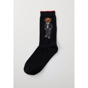 5187756 Ralph Lauren TUX BEAR CREW SOCK SINGLE - Socks black