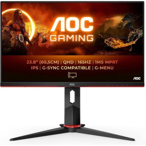 영국 AOC 모니터 Q24G2A/BK 23.8 Widescreen IPS 블랙 Multimedia Monitor 2560x1440/1ms/2xHDMI