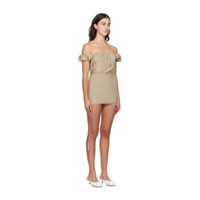 베이지 르 슈슈 라 로브 치체리 미니 드레스 23H233DR087-2307 530 Light Khaki