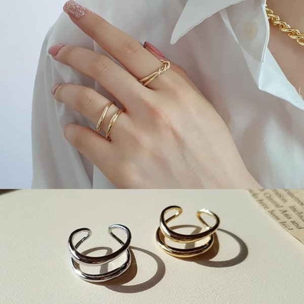 [옷자락] 여자 사계절 내내 스타일리쉬한 도톰 오픈 반지