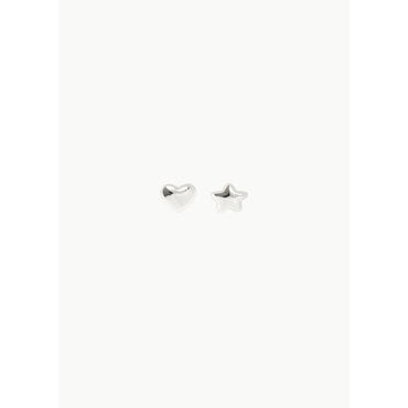 샵아모멘토 샌디리앙 25SS Found Earrings, Silver