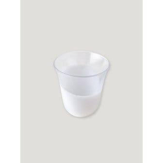 소소모소 크리미 유리잔 250ml - 클리어화이트