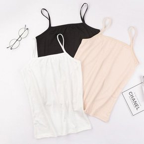 나시 여성 기본 스판숄더 짱짱한 부드러운 데일리
