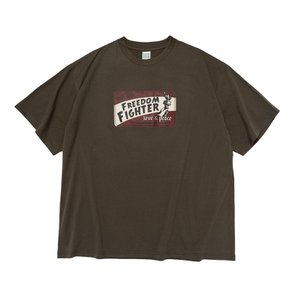 (BIGSIZE) CB FREEDOM FIGHTER SHORT SLEEVE T-SHIRT (KHAKI)