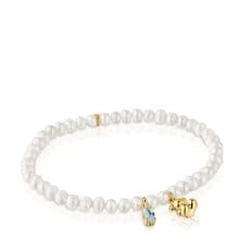 펄 앤 토파즈 볼드베어 팔찌 /Elastic Vermeil Bracelet Pearl and Topaz BoldBear /311561640