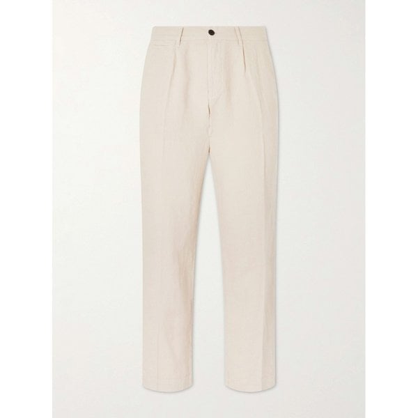 포르투기스 플란넬 스트레이트 린넨 팬츠 46376663163010588