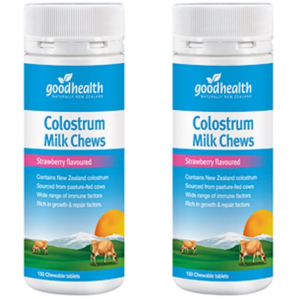 굿헬스 콜로스트럼 초유 딸기향 Colostrum 150정 2개