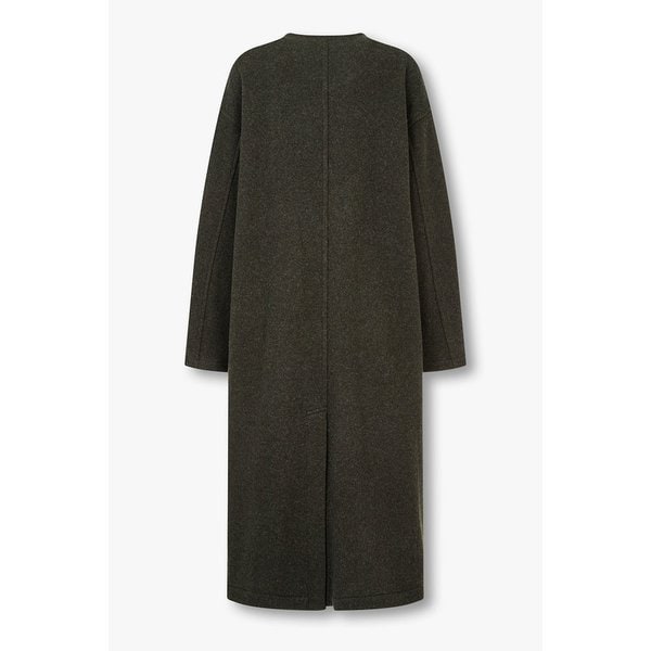 [Y`s]울 블렌드 라운드넥 버튼업 코트 6615305206000