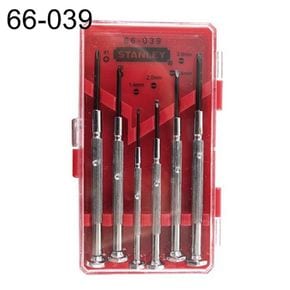 정밀드라이버세트(66-039) 6PCS 스탠리