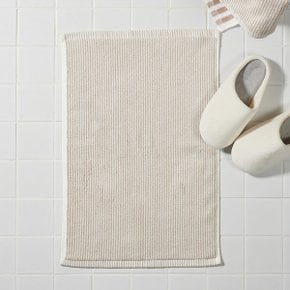 논슬립 타월 매트 60x40cm 베이지 스트라이프 J625902003711