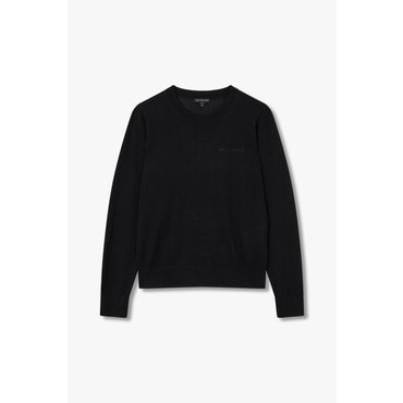 ARMANI EXCHANGE 여성 스몰 로고 크루넥 풀오버(A424332512) 블랙
