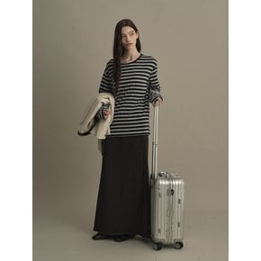 SOFT BRUSH STRIPE TOP (blue stripe)