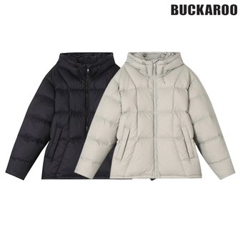 버커루 [여주점] 남성 나일론 사각퀼팅 후드 다운 점퍼(B244DW430P)