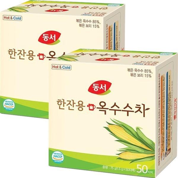 동서 한잔용 옥수수차 1.5g x 100T (50개입x2개) (S11551510)