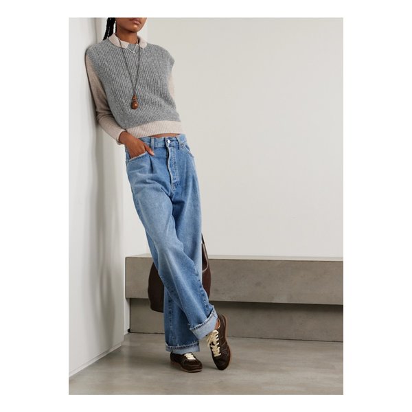 크롭 캐시미어 실크 혼방 베스트 그레이 46376663162883722