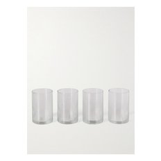 Set of Four Ribbed Highball Glasses