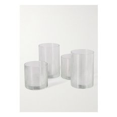 Set of Four Ribbed Highball Glasses