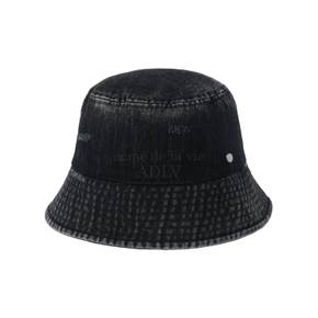 DAMAGE WASHING DENIM BUCKET HAT BLACK 데미지워싱 버킷햇 블랙