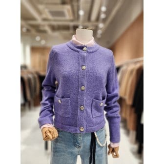 LINE [부산점] [라인어디션](N854) 여성라운드넥 골드버튼 카디건 NKCDOB0200