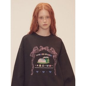 Ribbon House Sweatshirt AMM1217 (Black)