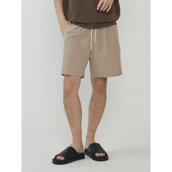 린넨 라이크 쇼츠 팬츠 (진베이지)