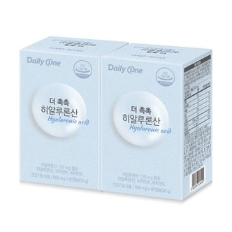 데일리원 더 촉촉 히알루론산 이너뷰티 영양제 500mg X 60캡슐 2통