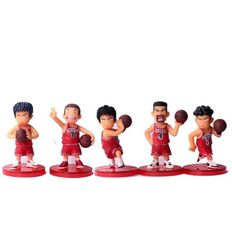 일본 슬램덩크 피규어 SLAMDUNK Slam Dunk Figure Mini Size Shohoku Team 5 People Hanamichi S