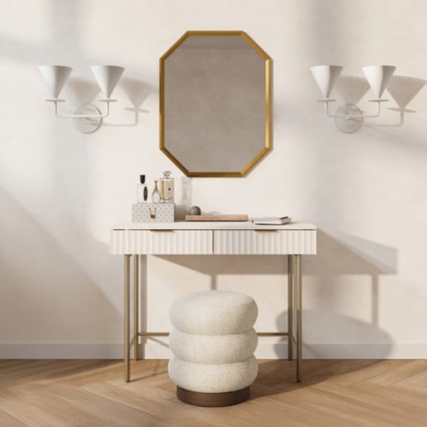 뉴리네아 사틴유리 마블 화장대