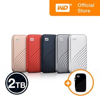 웨스턴디지털 [WD공식스토어/파우치증정/우체국택배] WD NEW My Passport SSD 2TB 외장SSD