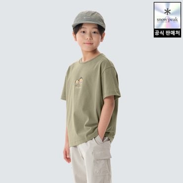 스노우피크 [스노우피크X카카오프렌즈] S25MKFTS99 라이언과 춘식이 키즈 반팔 티셔츠