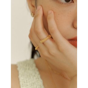 Dew drops Ring / gold / L