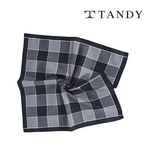 TANDY 윈도우 체크 손수건 스카프