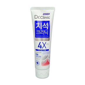 2080 닥터크리닉 치석케어 치약 잇몸 케어 플라그 제거 불소 충치 예방 120g x 1개