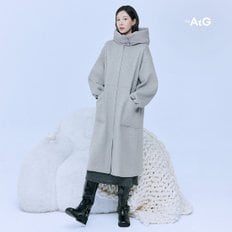 [앱5만원↓] 더엣지 24FW 울혼방 콤비 후드코트