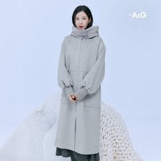 [앱5만원↓] 더엣지 24FW 울혼방 콤비 후드코트