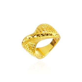 한국금거래소 순금 커브 매쉬 반지 11.25g